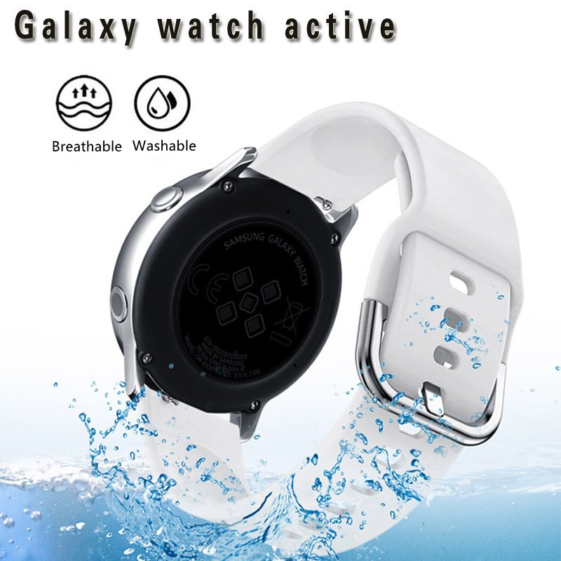 2024 high quality multi-color various rubber customized silicone smart watch strap band for galaxy active 2 Samsung watch bands