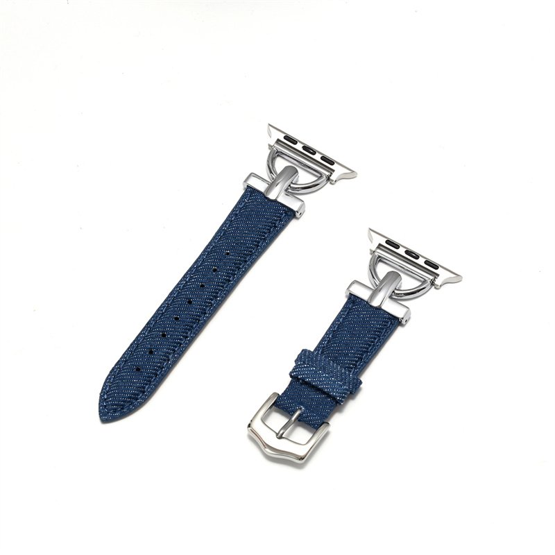 Girls Boutique Denim For Apple S8 Ultra 49mm Watch Band Wholesale Steel Buckle Watch Strap For Apple Watch SE 34567 38mm 42mm