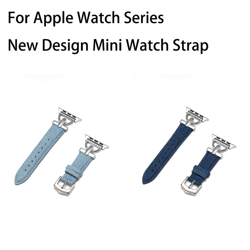 Girls Boutique Denim For Apple S8 Ultra 49mm Watch Band Wholesale Steel Buckle Watch Strap For Apple Watch SE 34567 38mm 42mm