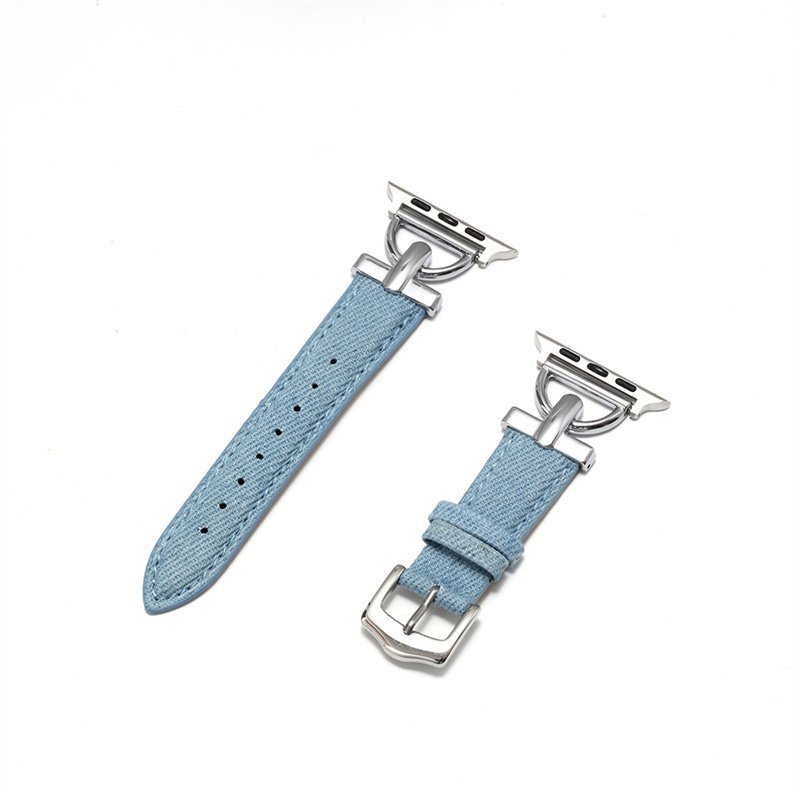 Girls Boutique Denim For Apple S8 Ultra 49mm Watch Band Wholesale Steel Buckle Watch Strap For Apple Watch SE 34567 38mm 42mm
