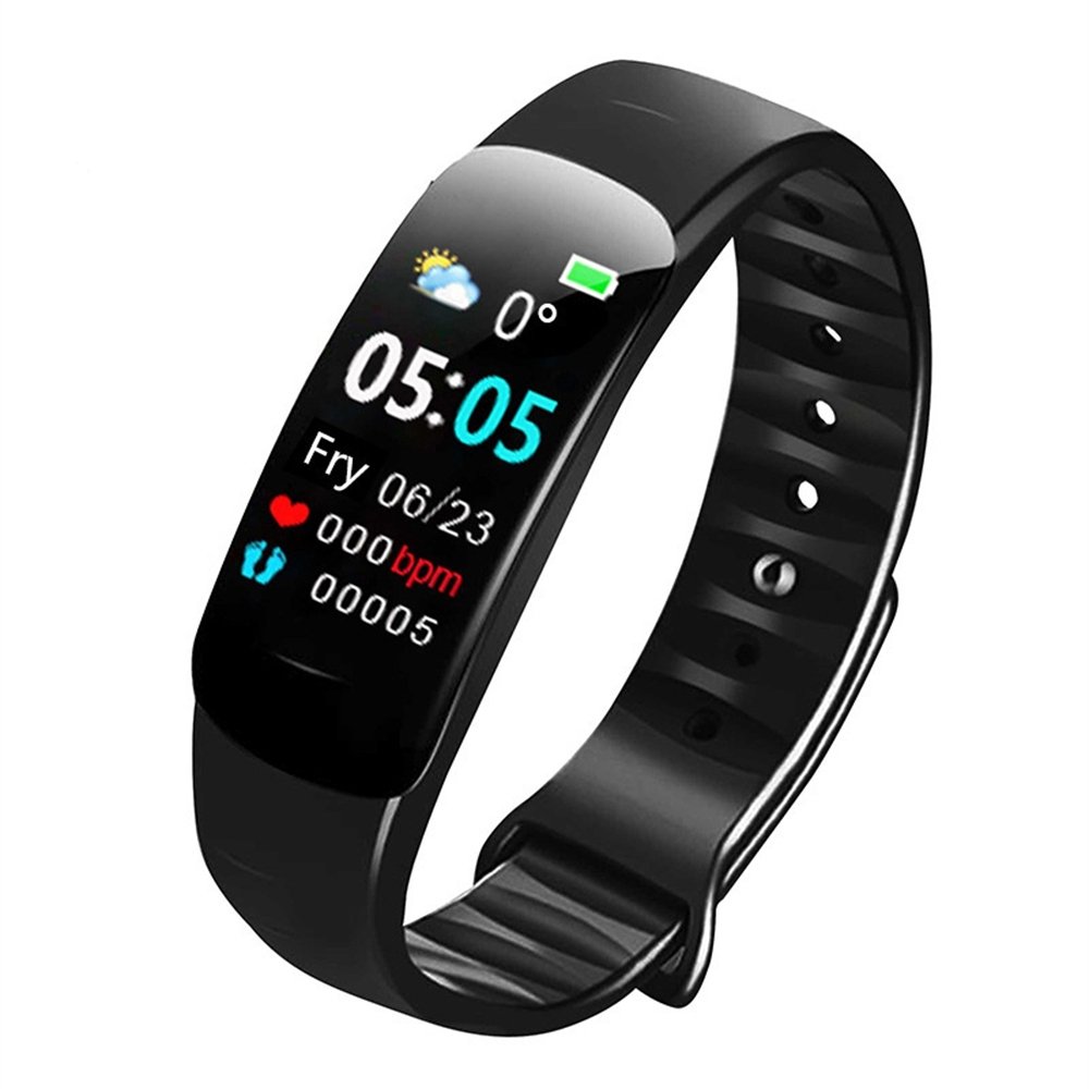Factory Direct Supply C1 plus Smart Bracelet Color Screen Waterproof Heart Rate Blood Pressure Sport Smartwatch Band C1plus