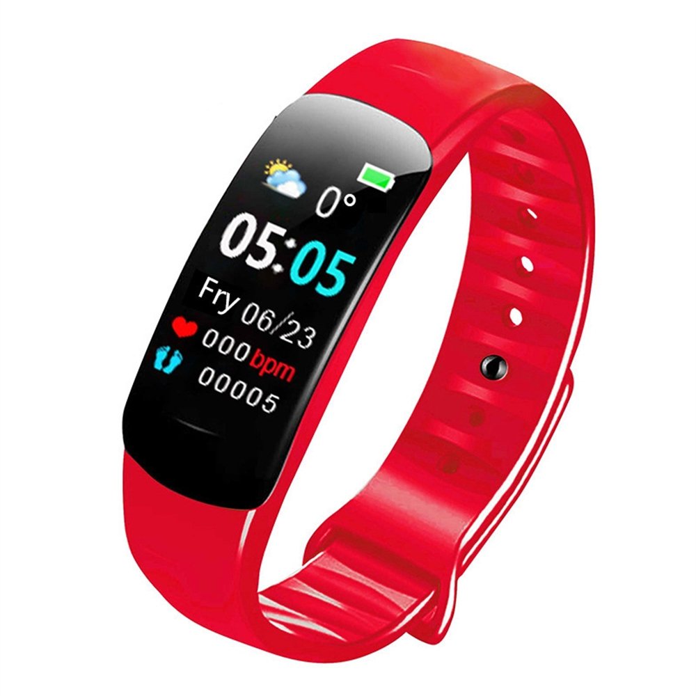 Factory Direct Supply C1 plus Smart Bracelet Color Screen Waterproof Heart Rate Blood Pressure Sport Smartwatch Band C1plus