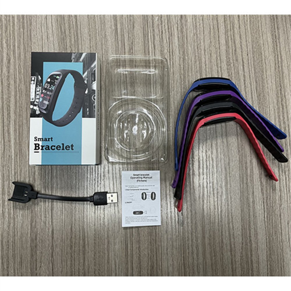 Factory Direct Supply C1 plus Smart Bracelet Color Screen Waterproof Heart Rate Blood Pressure Sport Smartwatch Band C1plus