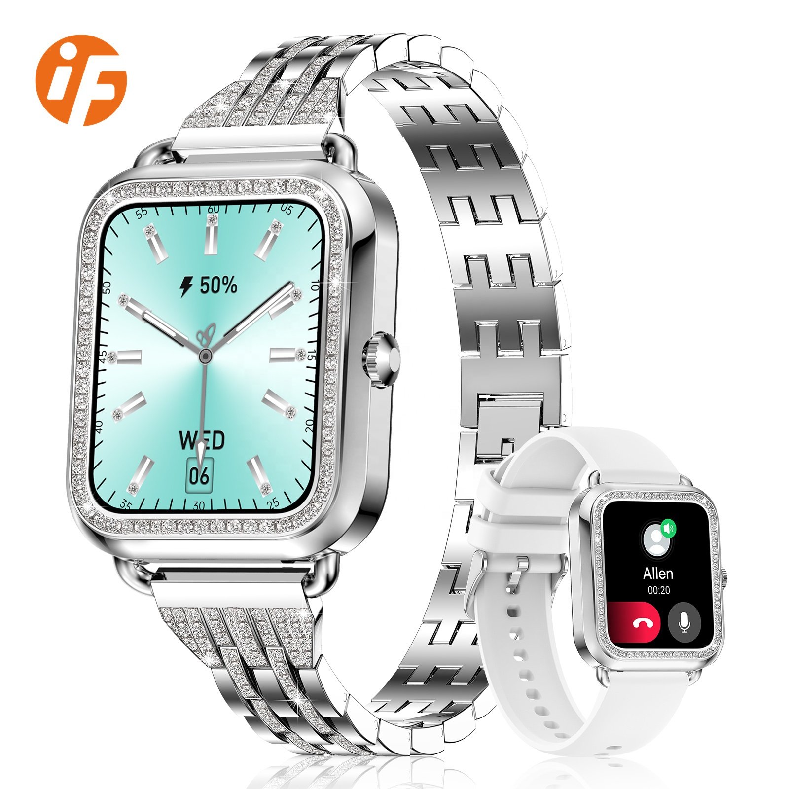 INNOFOVO ip68 waterproof smart watch for women bt calling smart watch 2023 for android phone