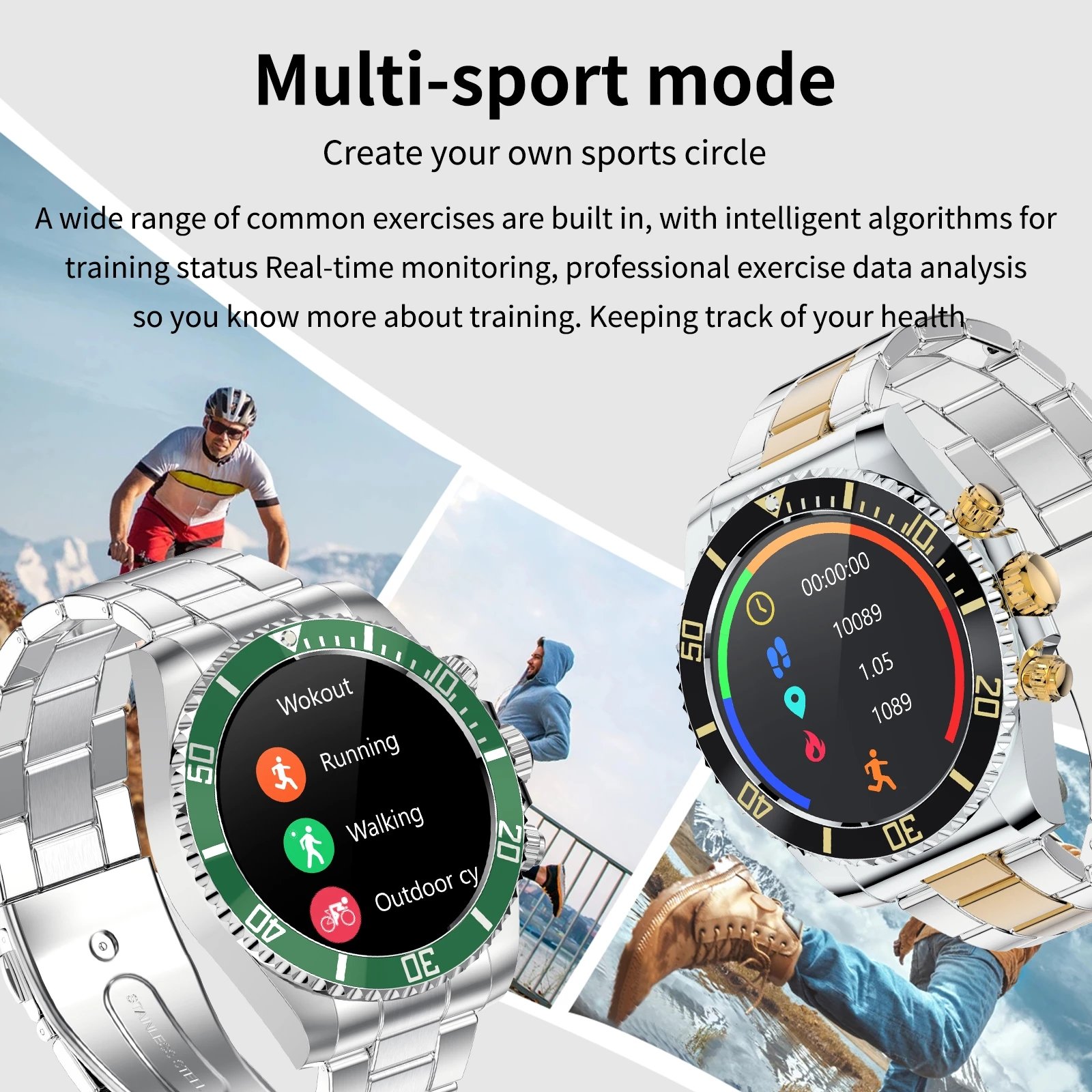 AW12 Smart Watch for Men BT Call Message Display DIY Wallpaper Heart Rate Blood Pressure Sports Waterproof Smartwatch