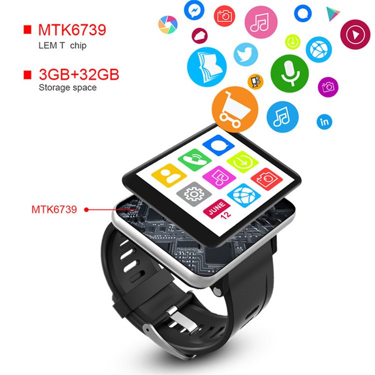 Biggest touch screen display Smart Watch long battery life 24 hours health monitor wristband DM100 watches