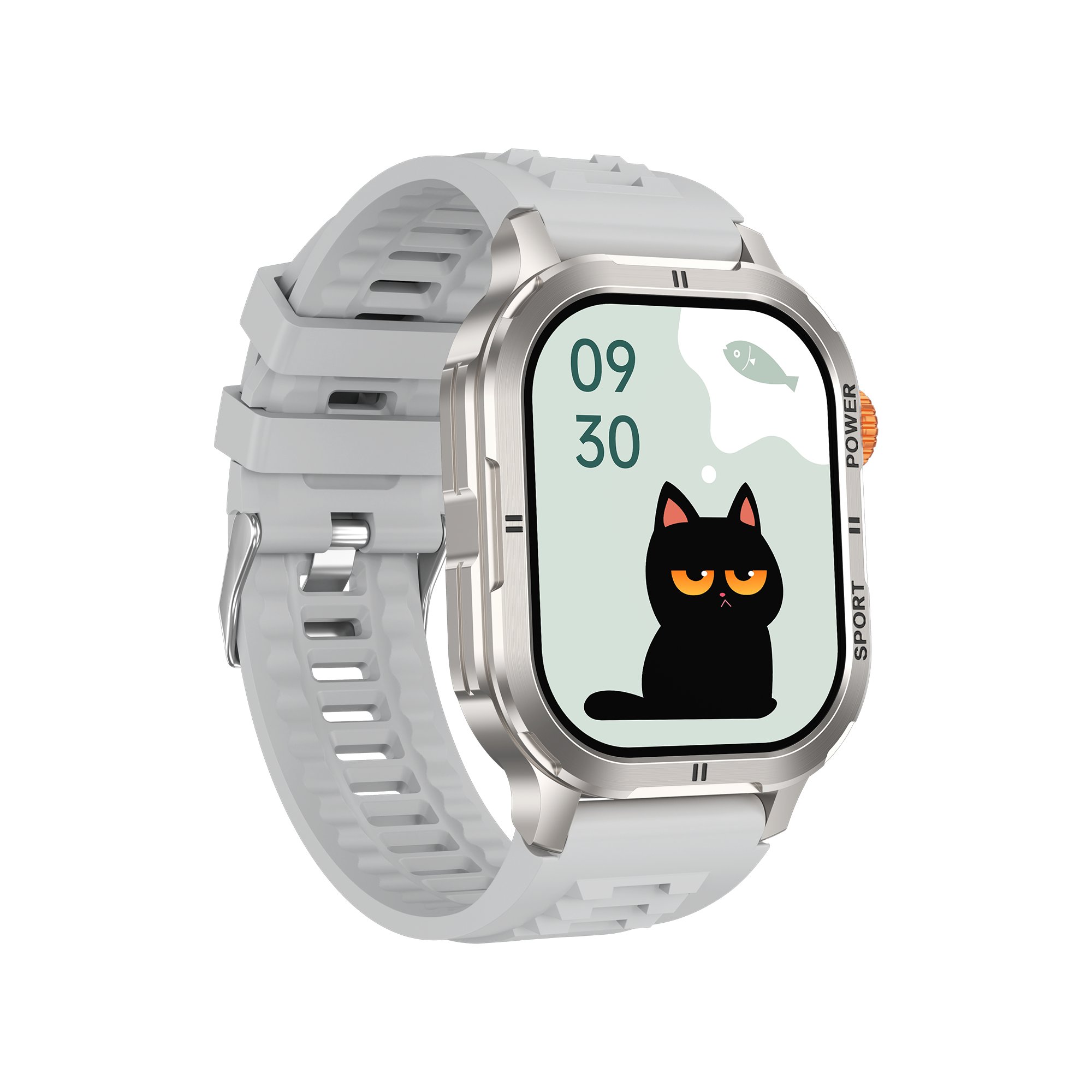 Outdoor SmartWatch M63 AMOLED Screen Smart Watch Adult Blood Oxygen Heart Rate Waterproof Metal Baday Rectangle Health Watch CE