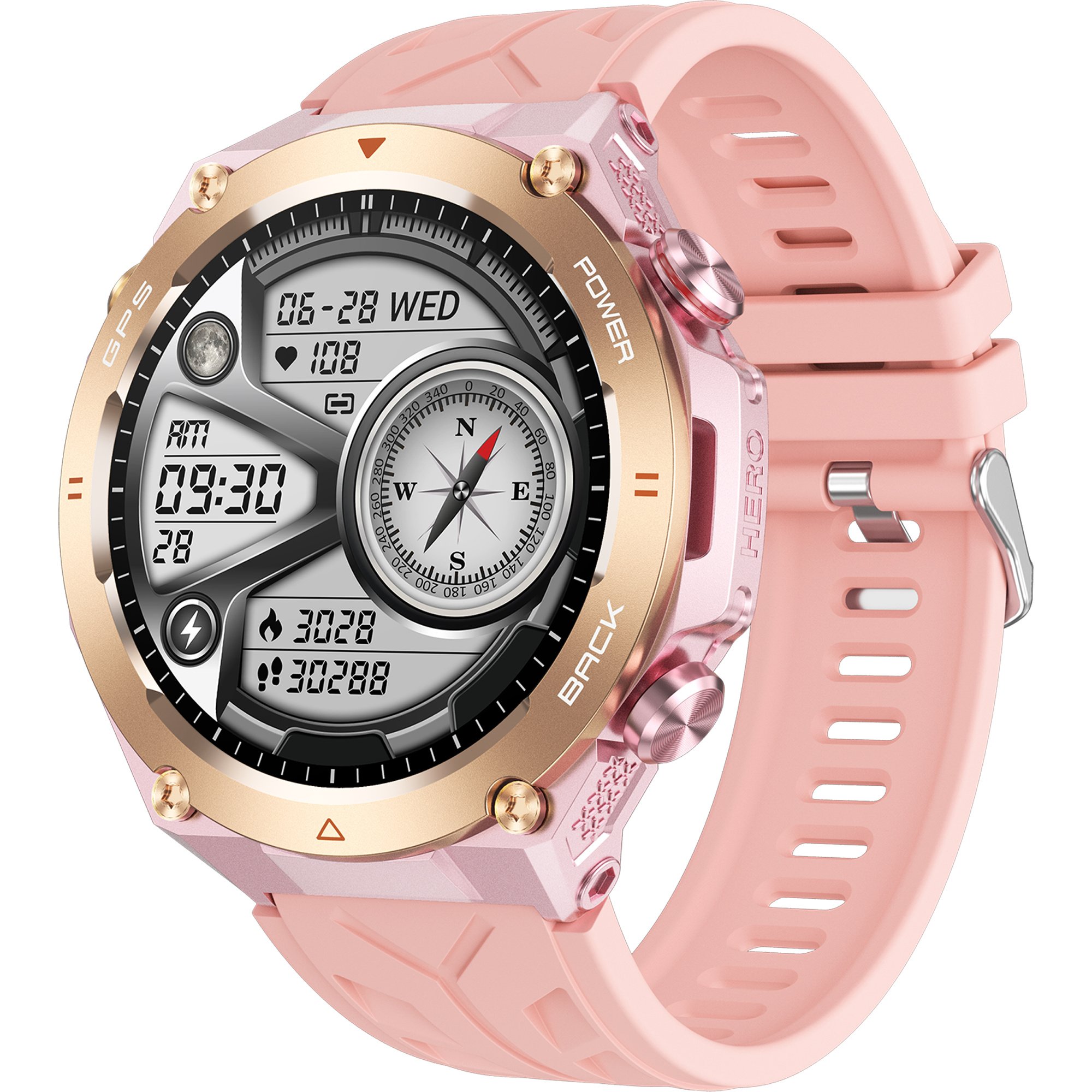 VALDUS 1.45 Inch Screen Compass Function 1ATM Waterproof Smartwatch Support Blood Oxygen Sleep Monitoring KC82 Smart Watch