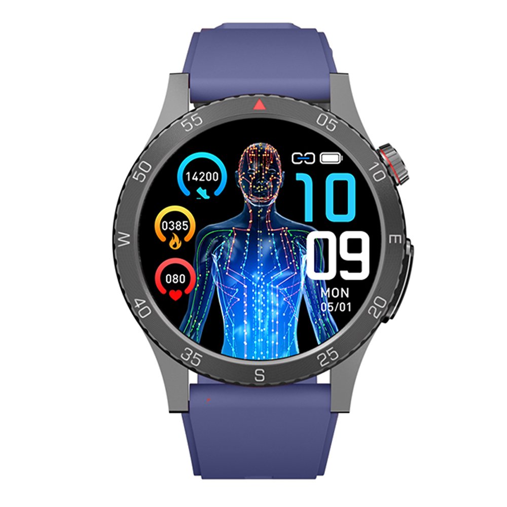 H9 Smart Watch 1.43inch Amoled SOS Call Round Screen Waterproof Heart Rate Blood Oxygen Sports Health Smartwatch For Elderly