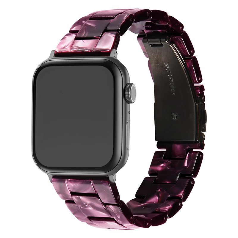 Resin Watchband Fashion Watch Strap 38mm 42mm Applicable to iWatch Watch Band 12345 New iWatch Watchband