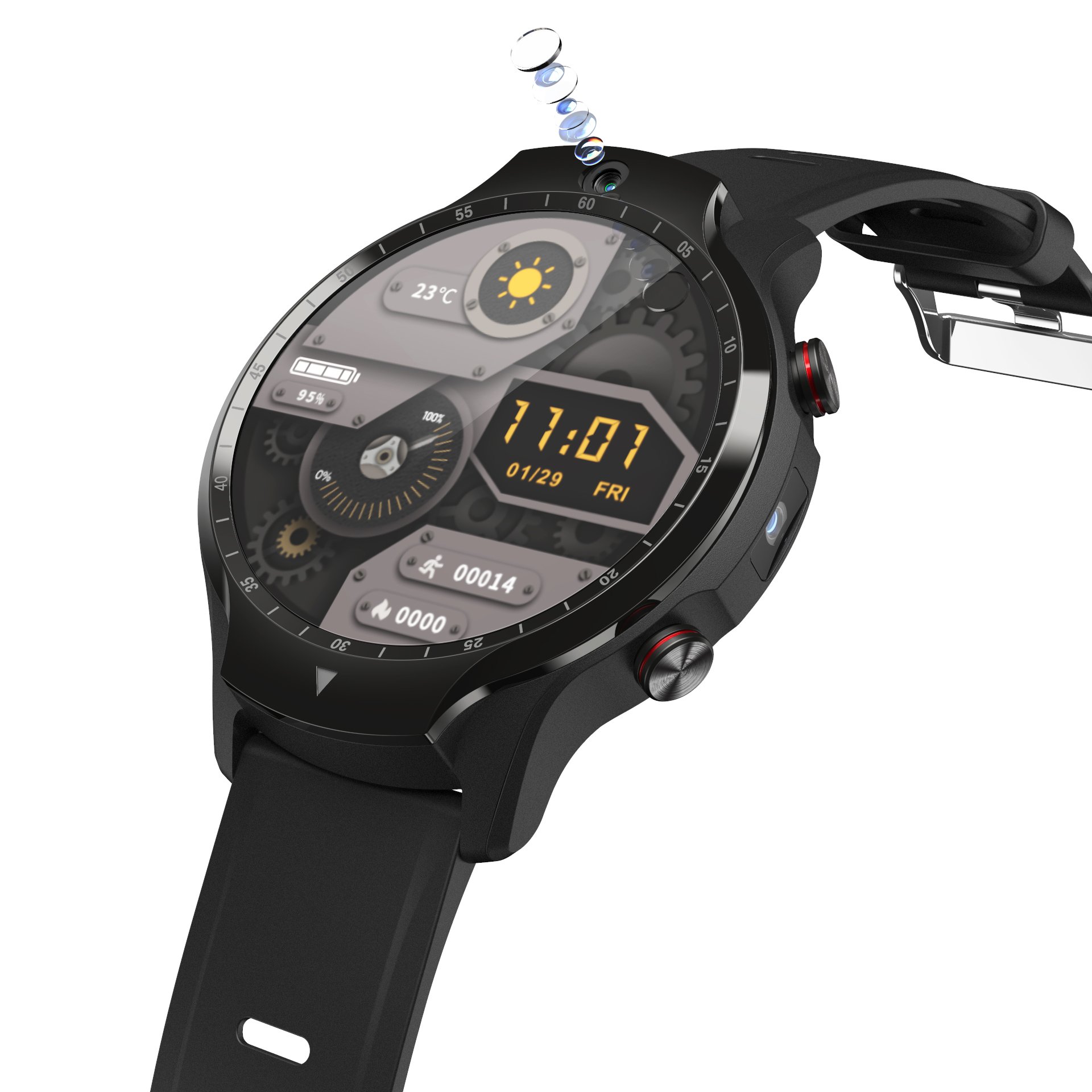 4G Smart watch Android GPS Wifi 4G Smart Watch Phone with 5MP Camera LTE SIM Card Slot Android 9.0 Auxiliary docking APP