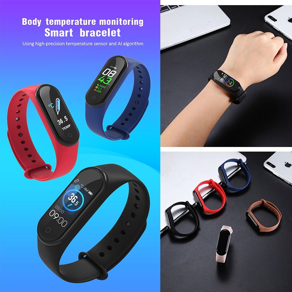 Watch manufacturer factory R&D design M4S body temperature monitor digital sports fitness smart watch