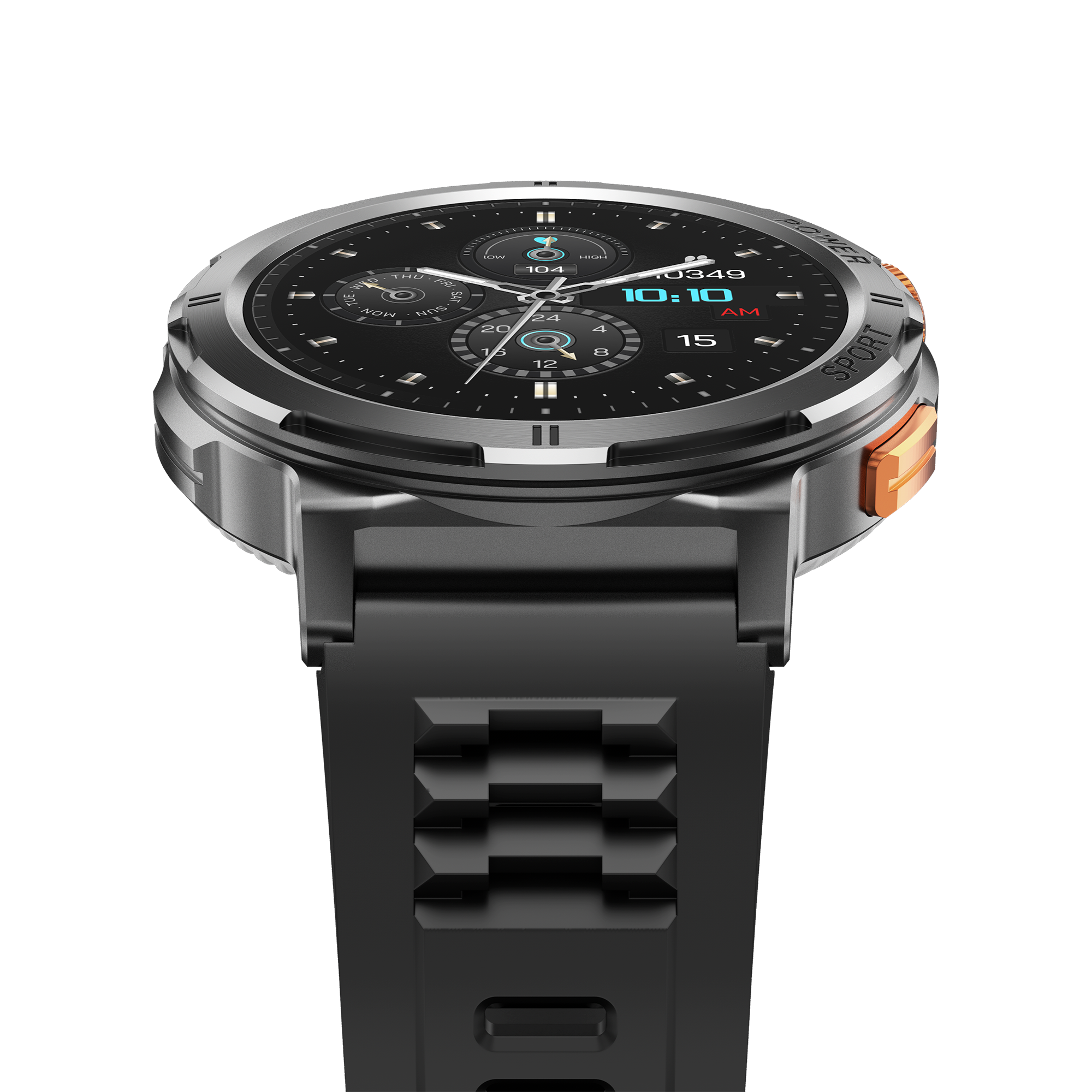 Metal Bezel 466*466 1.43 inch Touch Large Screen M52 AMOLED Screen Smart Watch Waterproof IP68 Blood Oxygen BT Music Call CE