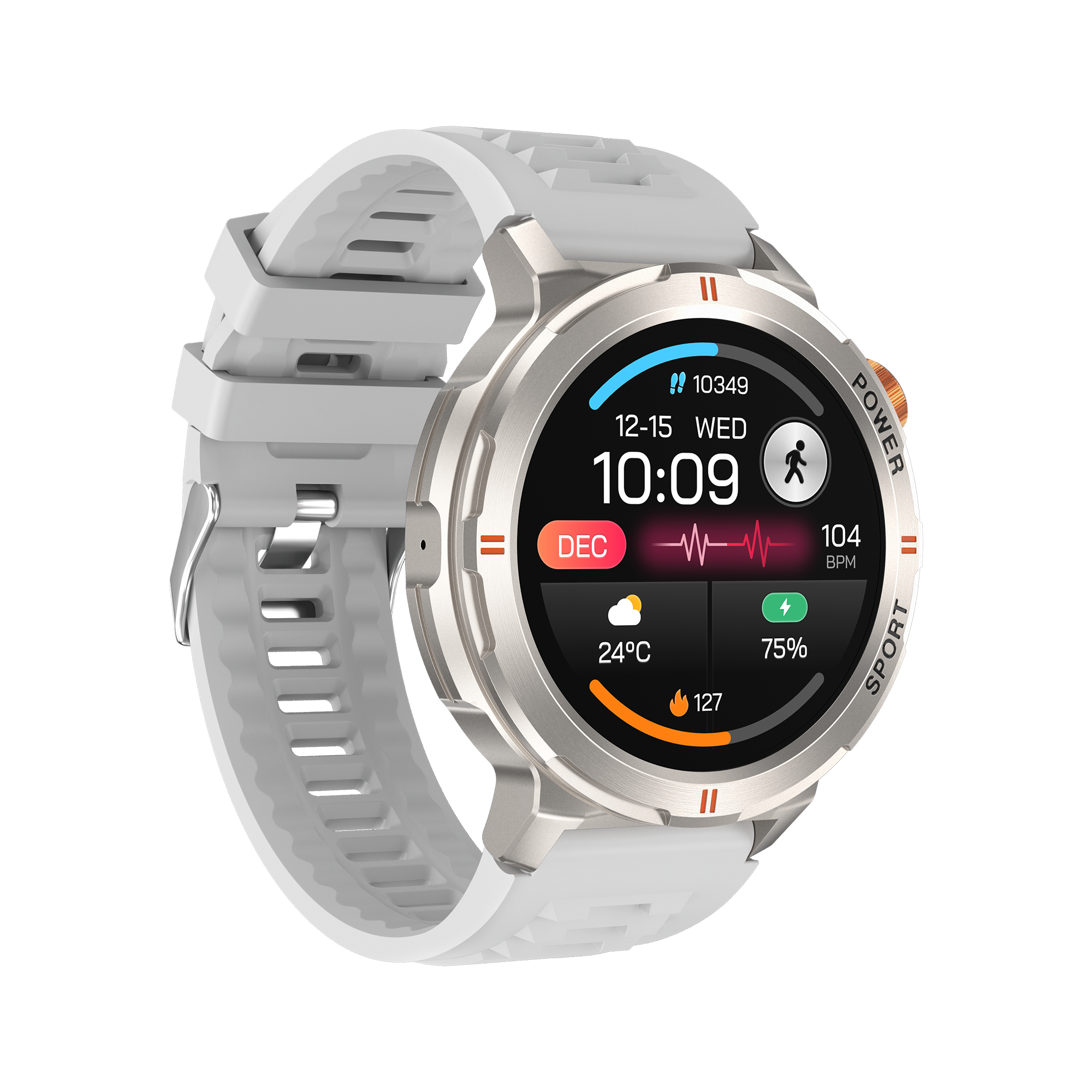 Metal Bezel 466*466 1.43 inch Touch Large Screen M52 AMOLED Screen Smart Watch Waterproof IP68 Blood Oxygen BT Music Call CE