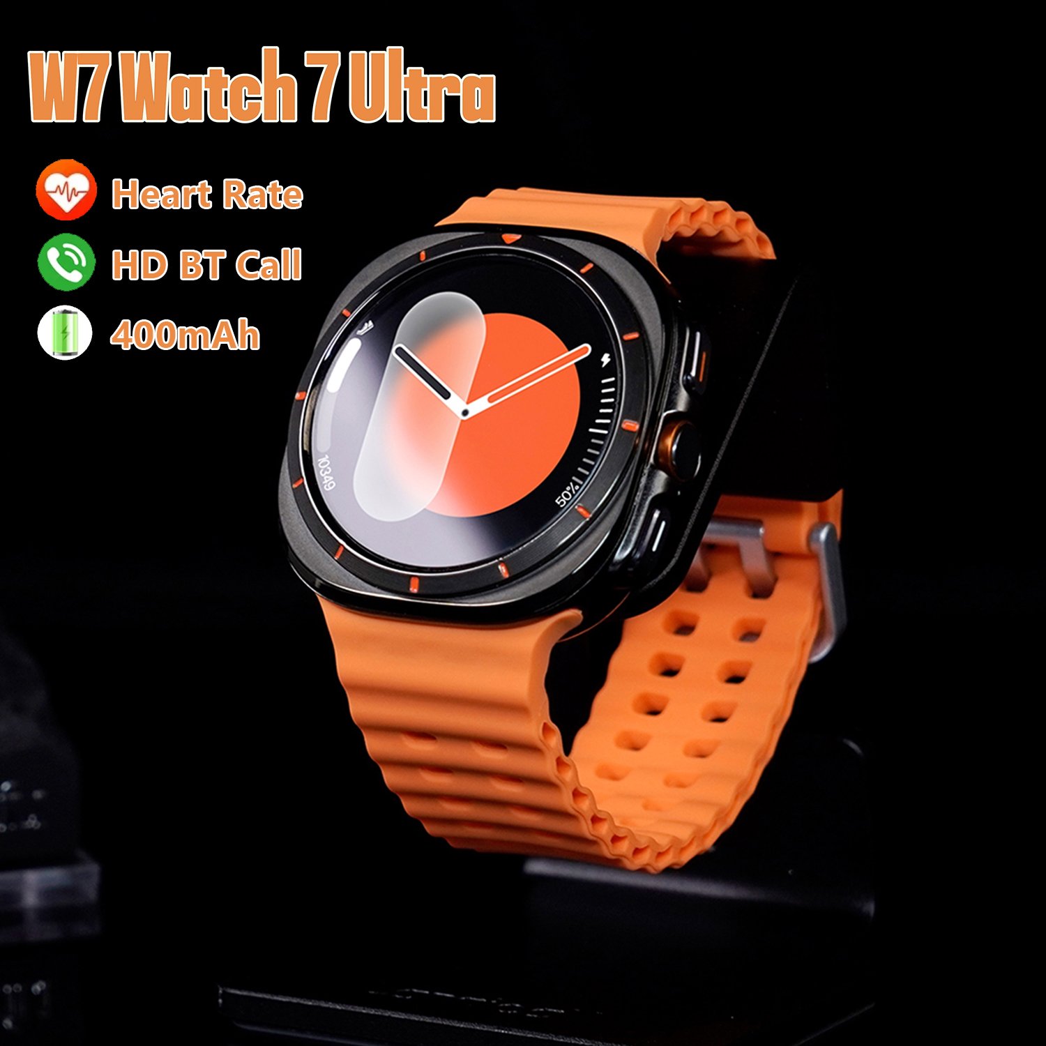 High quality W7 1.43" 47mm AMOLED Sports Smart watch 7 Ultra Outdoor Reloj inteligente BT Call W7 Ultra Smartwatch Hombre