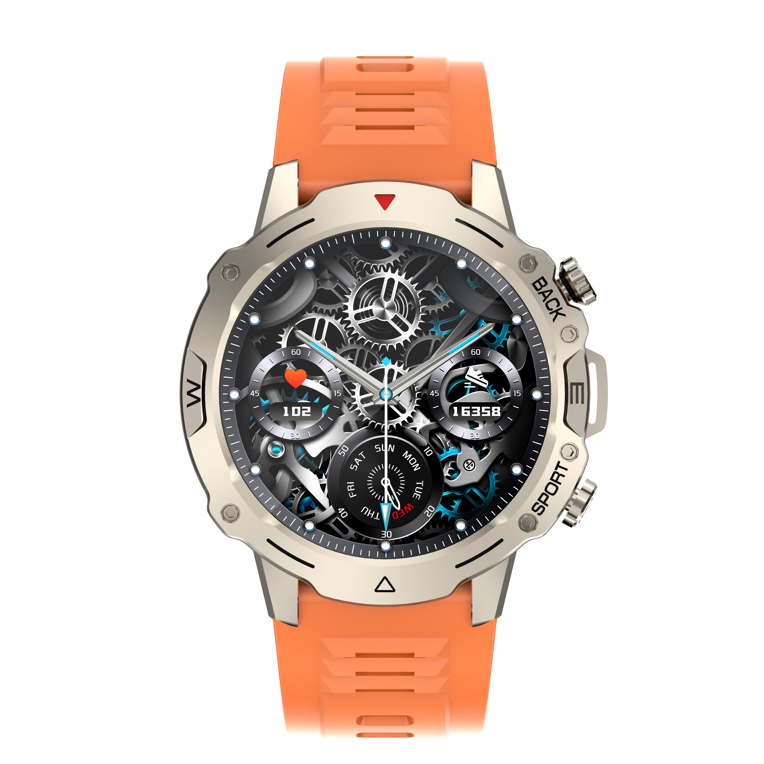 G102 2024 New stype Full Touch Screen 7 in 1 Multiple Straps S100 ULTRA Bracelet Heart Rate Sport Smart Watch with Watch Case