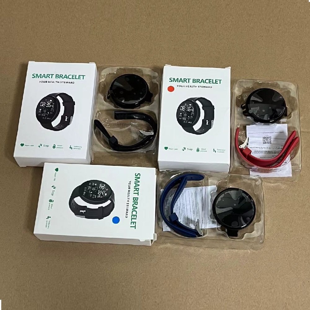 Hotsale D18 Smart Watch Waterproof Pedometer Activity Tracker Smartwatch With Blood pressure Blood oxygen Smart Wristband