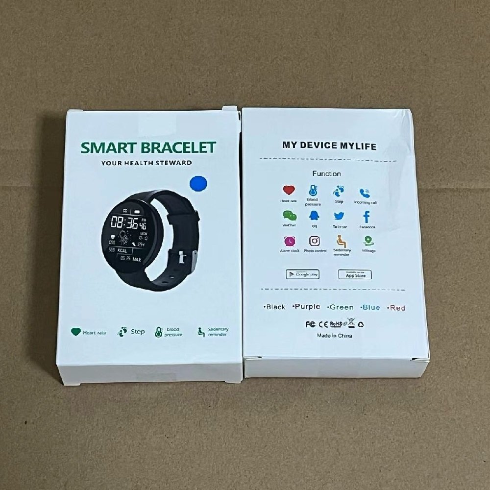 Hotsale D18 Smart Watch Waterproof Pedometer Activity Tracker Smartwatch With Blood pressure Blood oxygen Smart Wristband