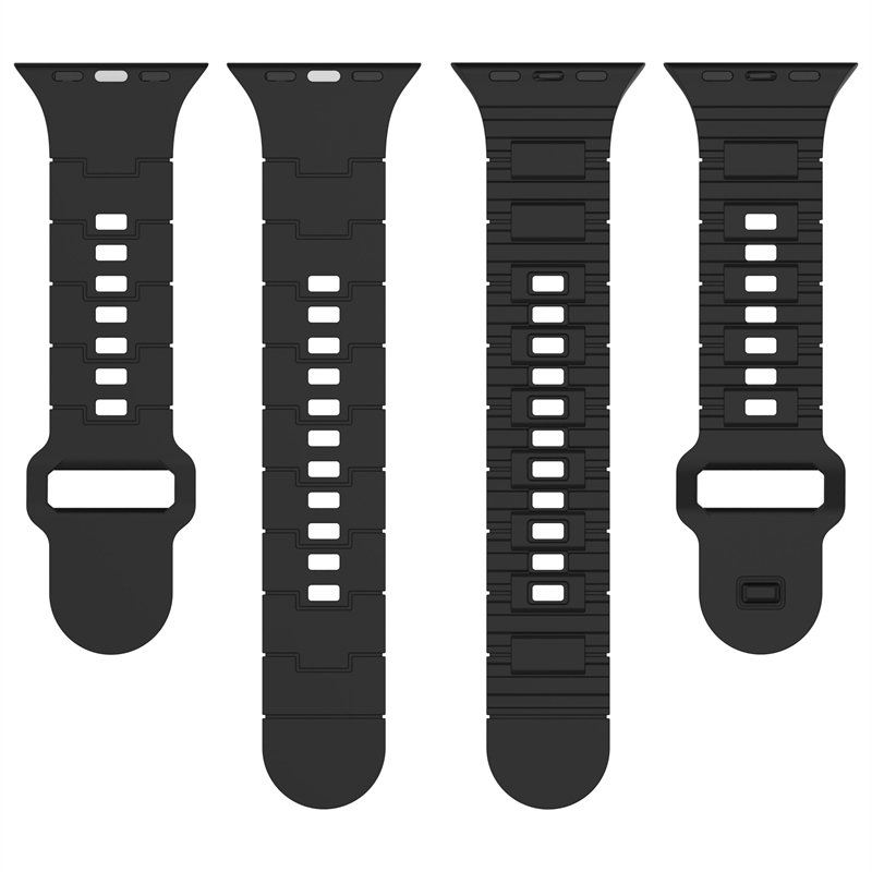 Electroplated Metal Color Smartwatch Strap Watchband TPU Smart Watch Bands For Apple Watch Series