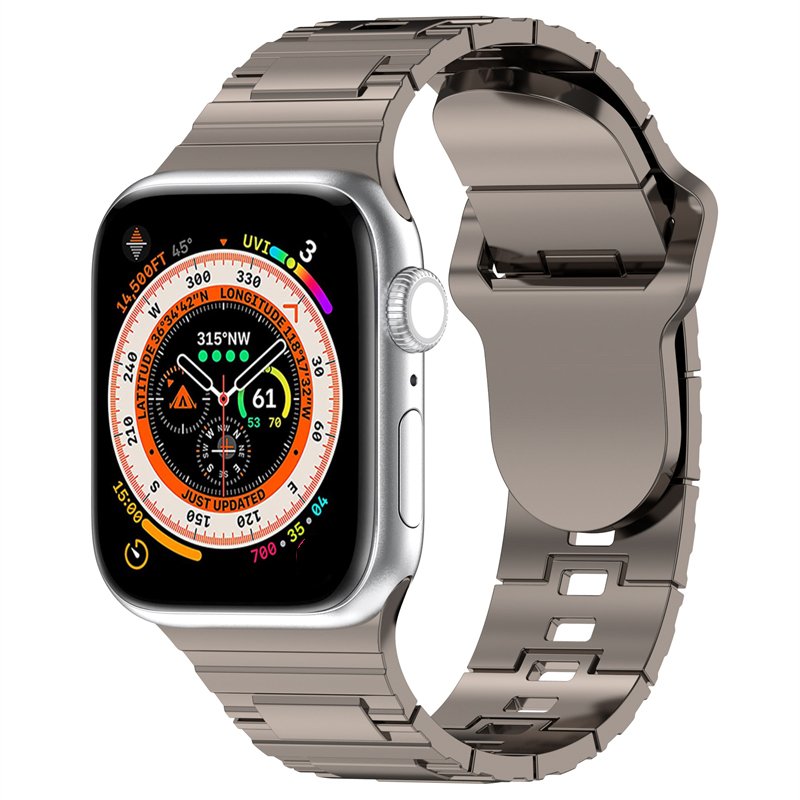 Electroplated Metal Color Smartwatch Strap Watchband TPU Smart Watch Bands For Apple Watch Series