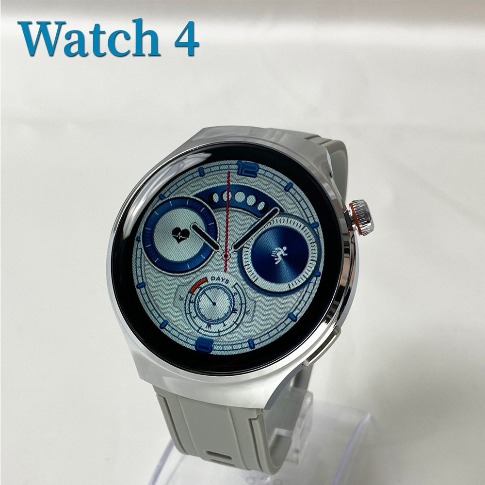 2024 Round Screen Smartwatches HD Full Touch Sport Health Monitoring BT Call Waterproof Fitness Heart Rate Watch 4 Smart watch