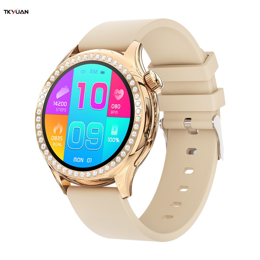 Tkyuan Smart Watch For Women Bt Calling Smartwatch For Android And Ios Phones Full Touch Color Screen Fashion Wristwatch