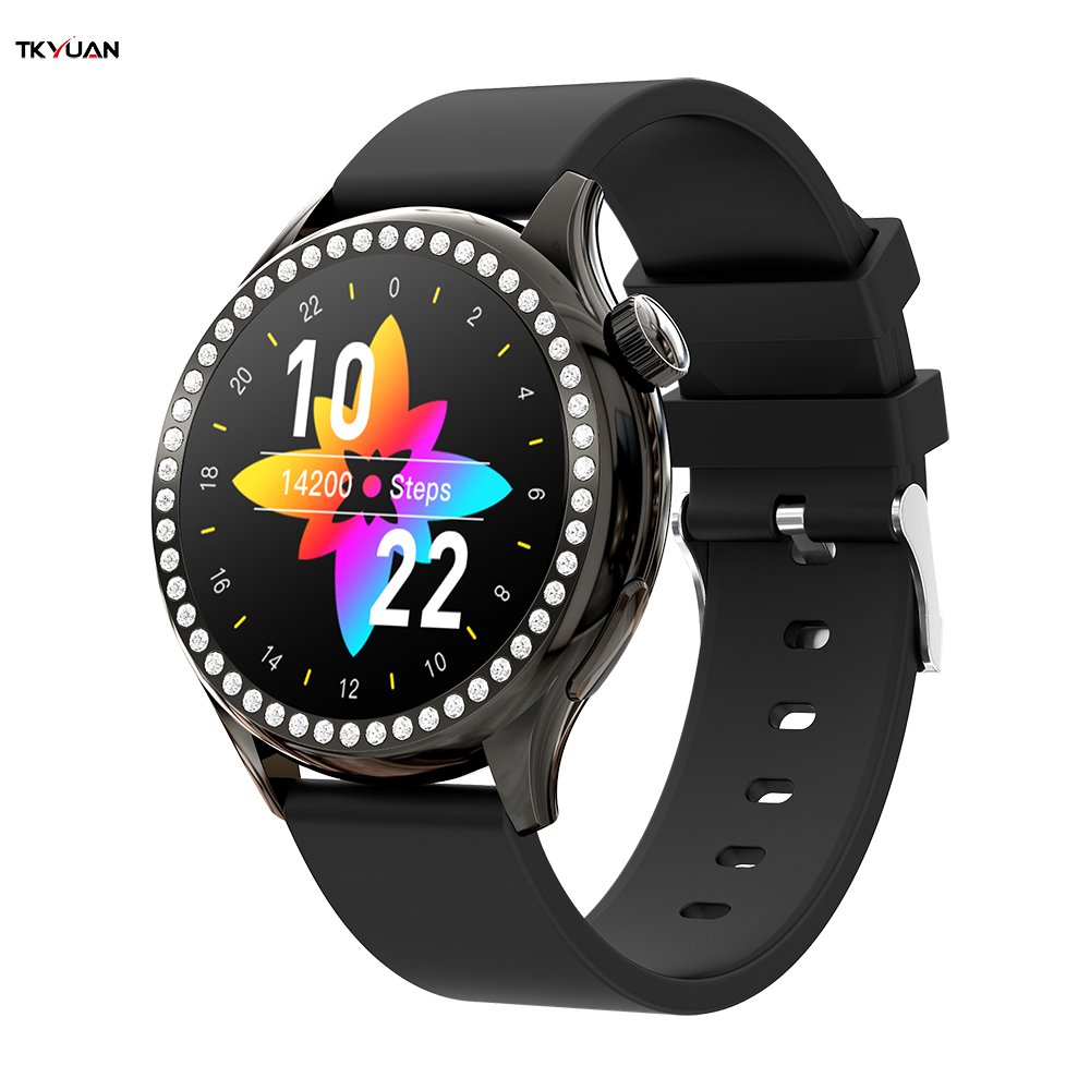 Tkyuan Smart Watch For Women Bt Calling Smartwatch For Android And Ios Phones Full Touch Color Screen Fashion Wristwatch