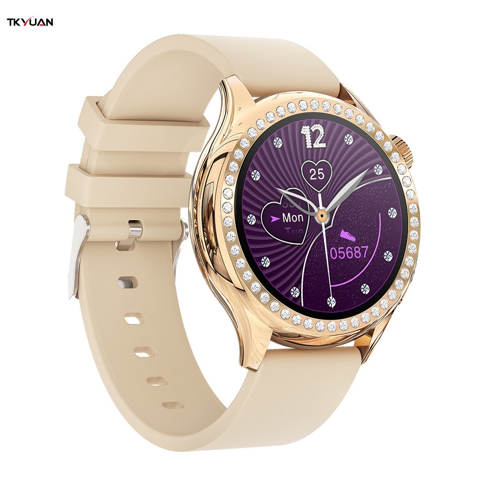 Tkyuan Smart Watch For Women Bt Calling Smartwatch For Android And Ios Phones Full Touch Color Screen Fashion Wristwatch
