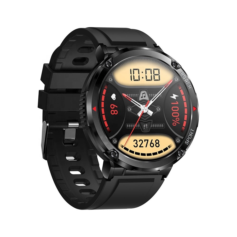1.6 Inch Large Round Screen HD Display 400x400 Smart Watch with 600mAh Big Battery for Men Fitness Smartwatch T30