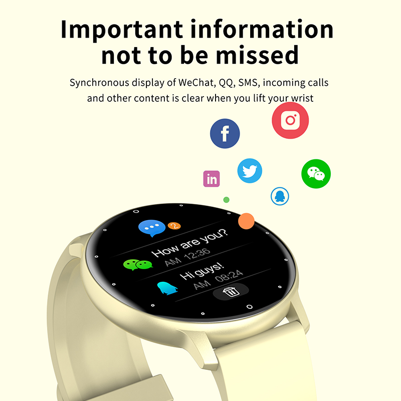 ZL02C Pro Smart Watch for Men Women Sleep Heart Rate Monitor Reloj Inteligente Round Smartwatch with Long Battery Life