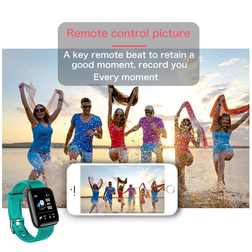 116Plus Smart Watch Wristband Sports Fitness Smart Bracelet Blood Pressure Measurement Watches Pedometer Smartwatch