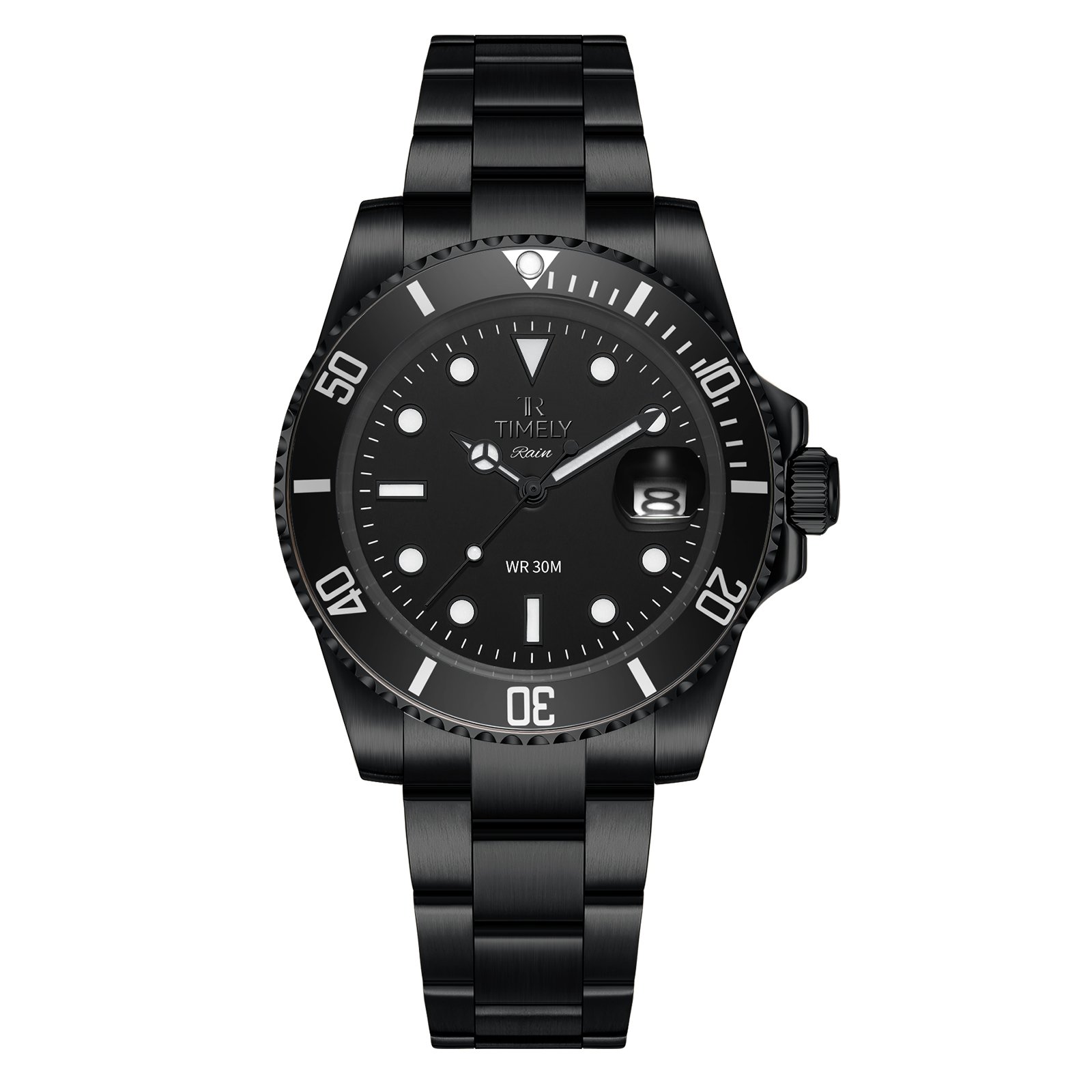 Factory Sale Hot Seller round alloy case stainless steel band luxury sport style digital watch
