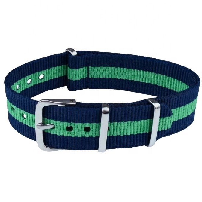 Nylon Straps N50 Blue Green Water Resistant Watch Bands Bracelet 18 - 22 mm Smart Watch Bands & Accessories Wristband
