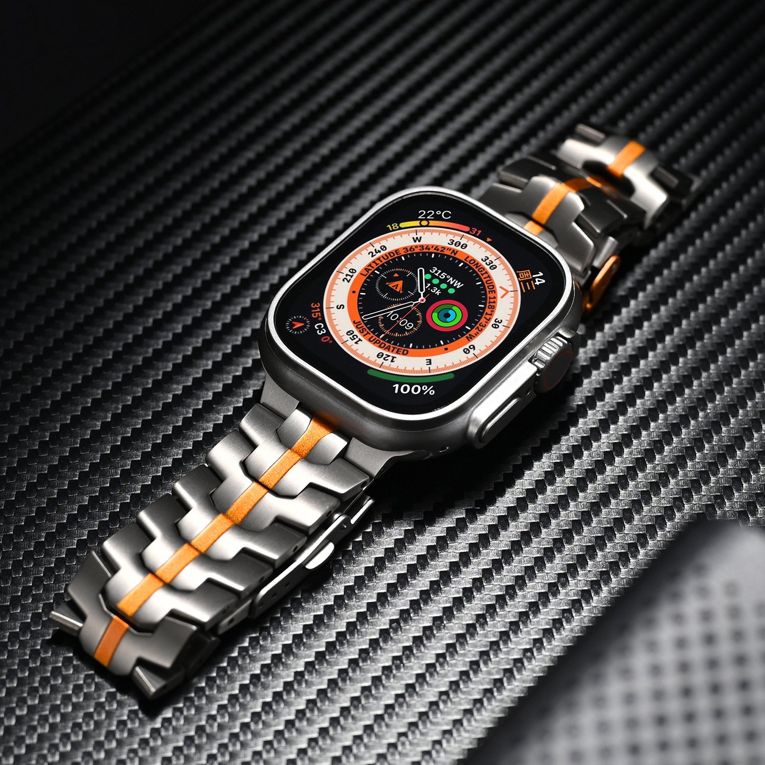 Smart Watch Band Titanium alloy / Stainless Steel 38mm 40MM 41MM 42MM 44mm 45mm 49mm Metal Strap For Iwatchironman watchband