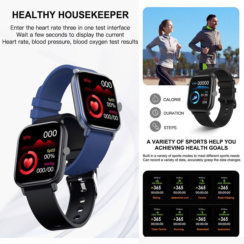 H10 1.54 inch 240*240 TFT color screen smart watch blood pressure fitness tracker bracelet smartwatch