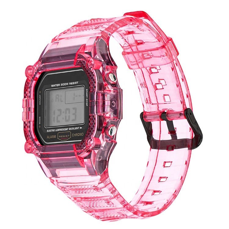 Fashion Sports clear TPU Soft Breathable Smart Watch Strap watch case For Casio Watch DW5600 GW5610