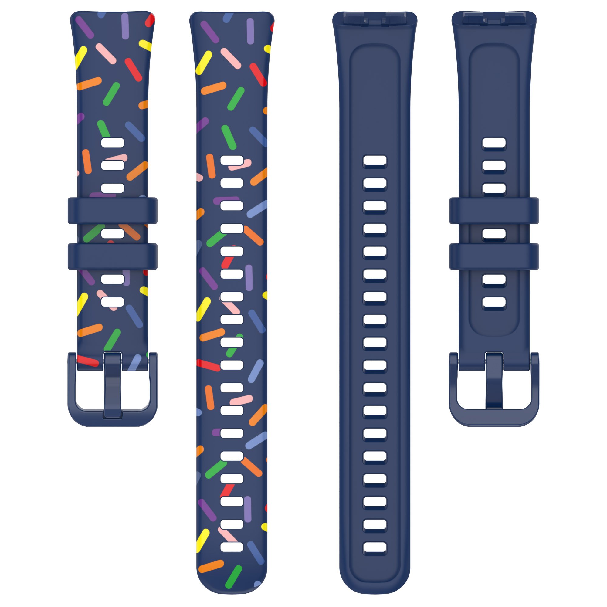 New Trends huawei band 8 9 silicone TPU rainbow sport Replacement smart Watch Strap Correa For huawei band 8 9