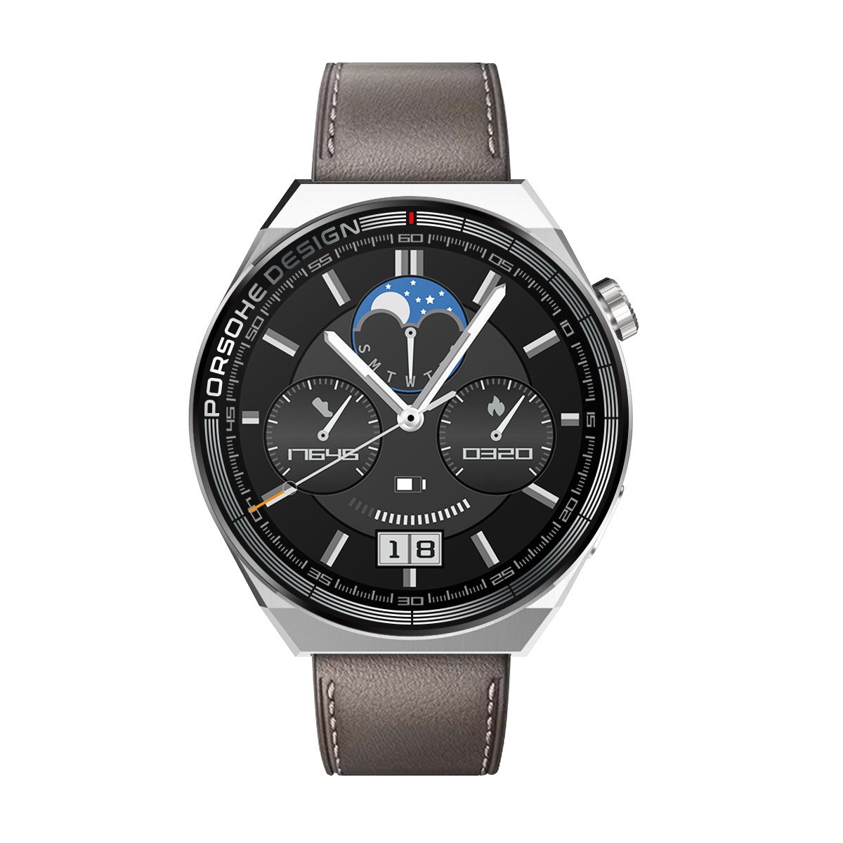 Smart Watch IOS Android Men Women Sport Watch Pedometer Fitness Bracelet Watches for Phone Glass Digital Alloy Round Leather