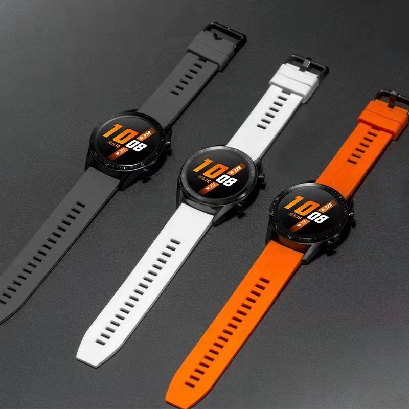 20mm 22mm Quick Release Rubber Silicone smart watch Band watch Strap For Huawei GT/GT2