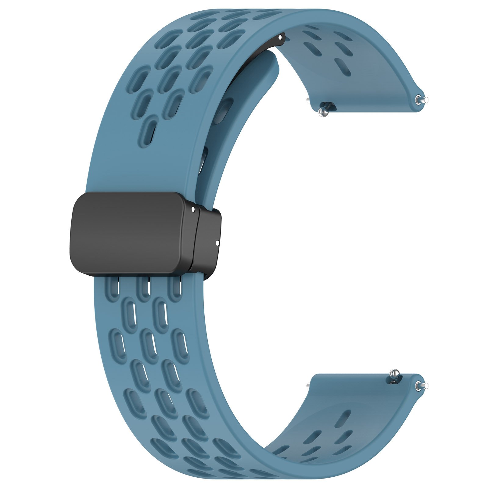 20mm 22mm magnetic clasp breathable silicone smart watch band strap for universal watches