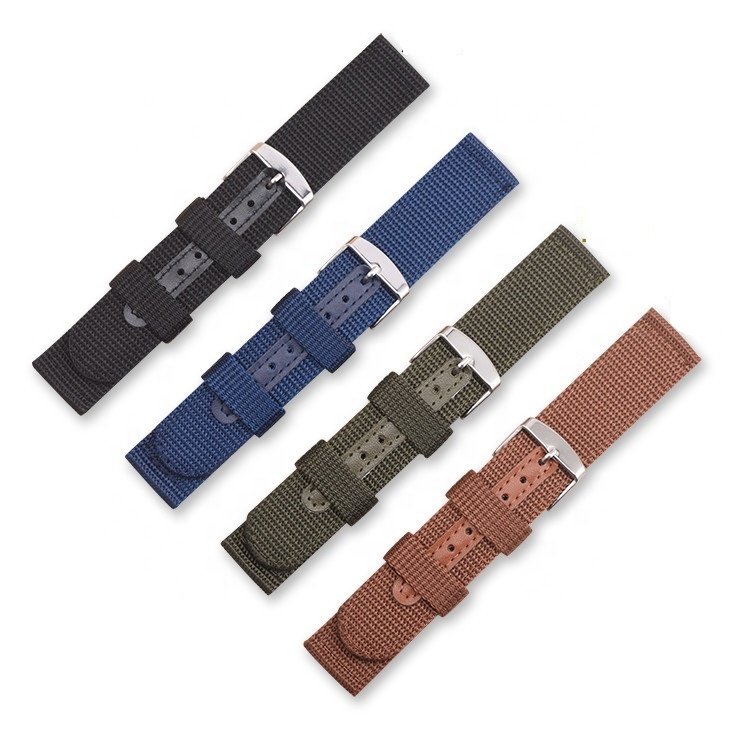 OEM 18mm 20mm 22mm 24mm Fabric Nylon Camouflage Camo Watch Band