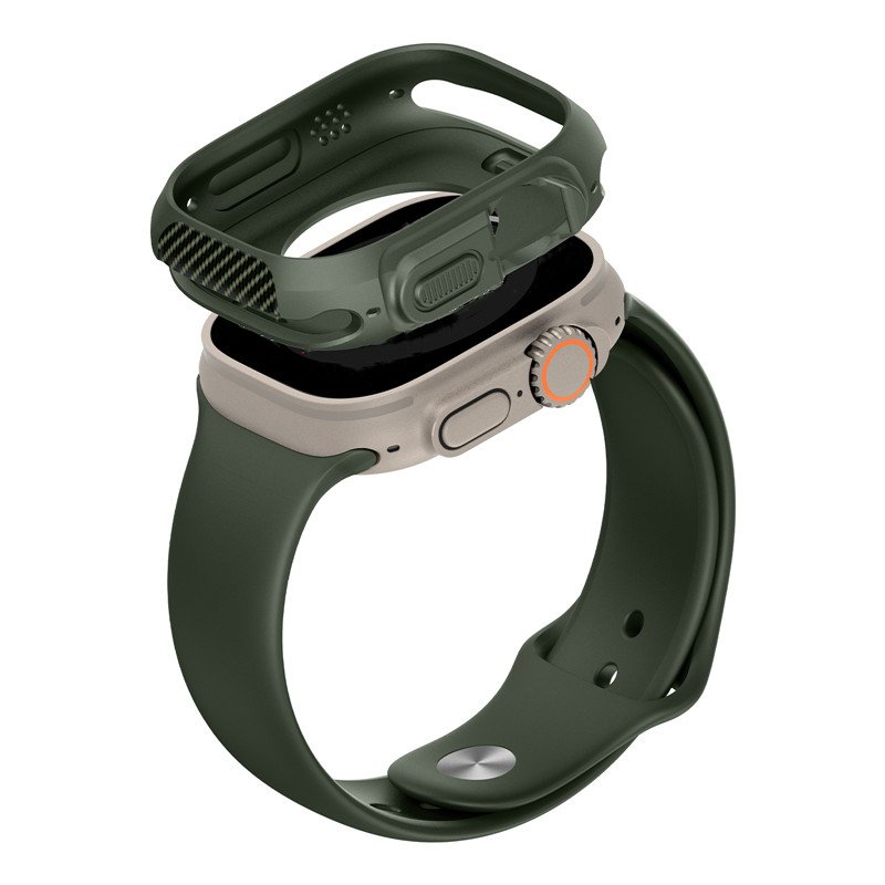 49mm Carbon Fiber Three-proof Watch Case for Apple i Watch 8 Smart Watch Protective Case Cover for Apple 8 9