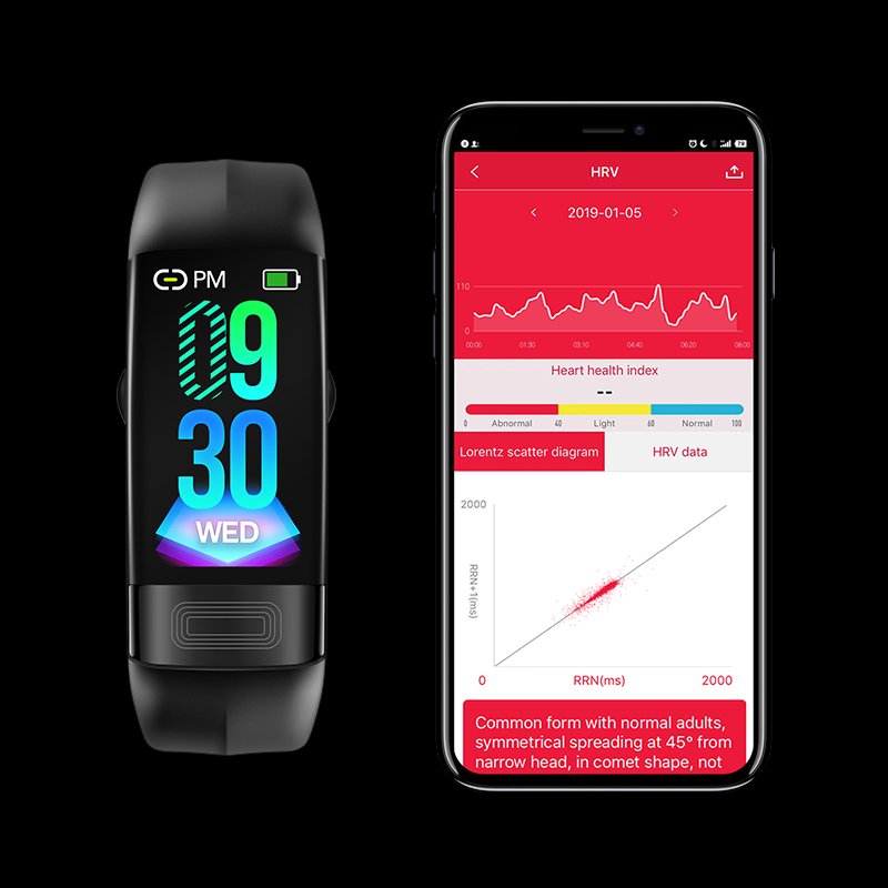 2023 New Blood Pressure Measurement Waterproof Smart Bracelet Fitness Band Watch Smart Bracelet