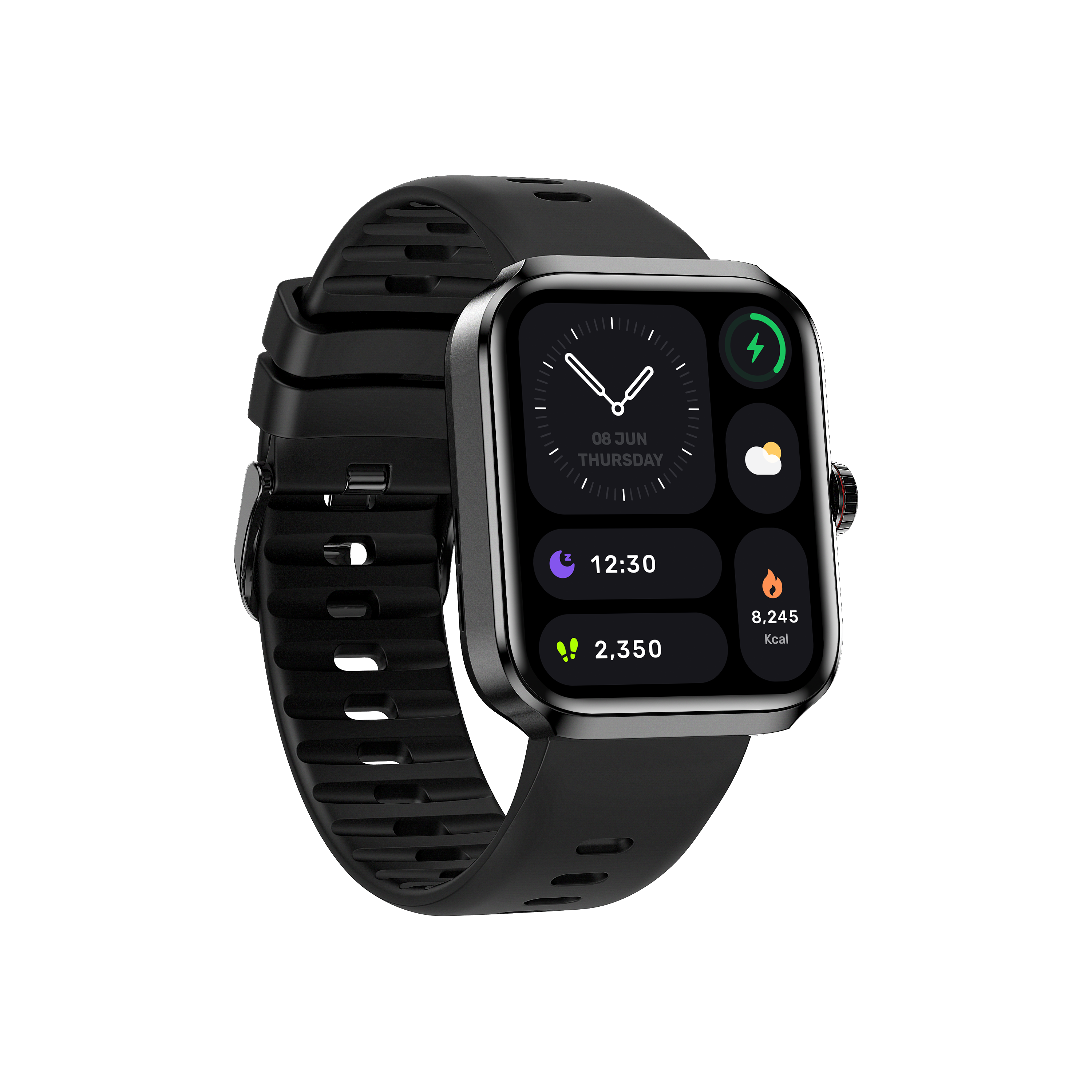 Maxtop Smart Watch GPS Black Smart Watch Women Man Watch Screen Touch Smartwatch