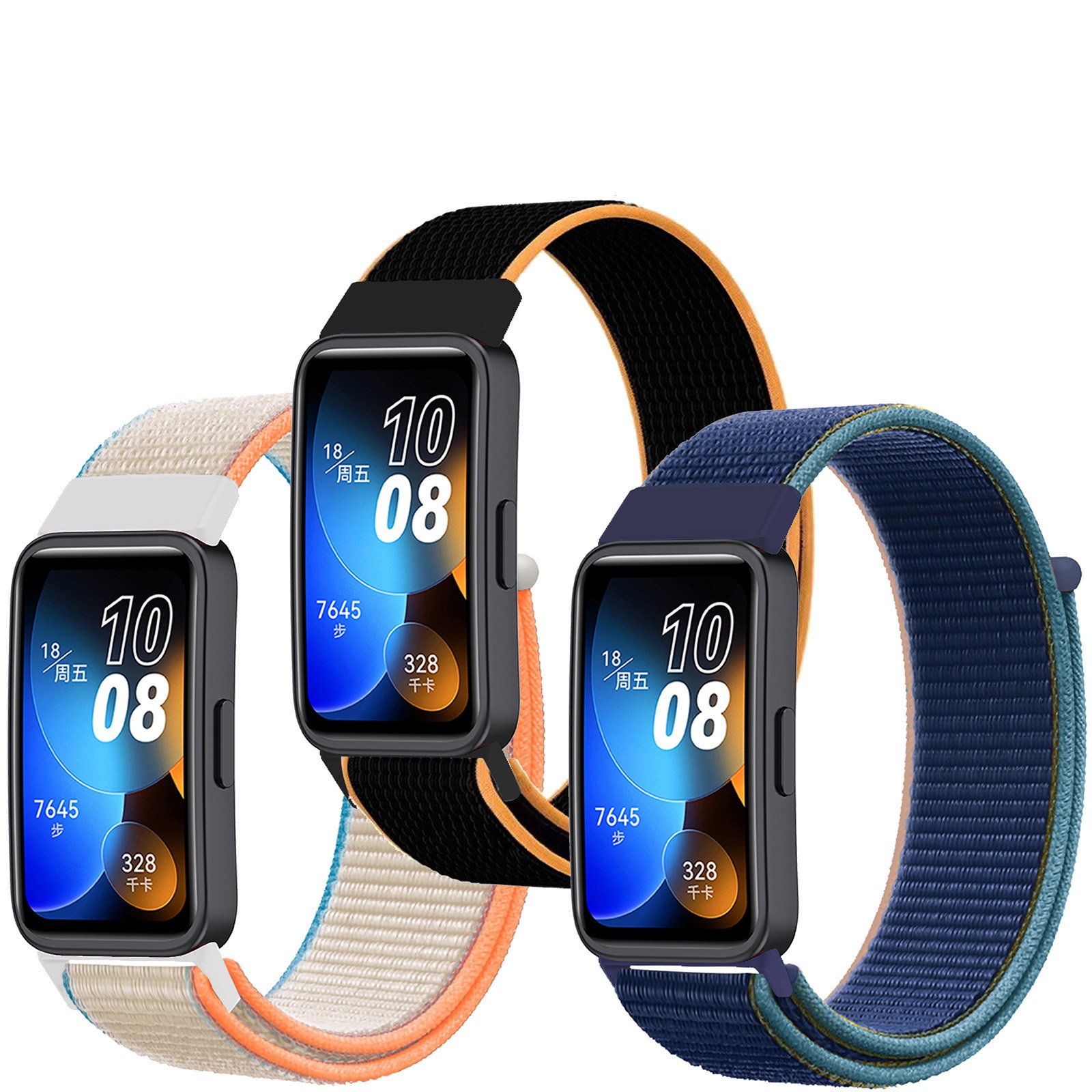 Soft Nylon Wrist Strap Watch Band For Huawei Band 8/9 Smart Bracelet Bands Accessories