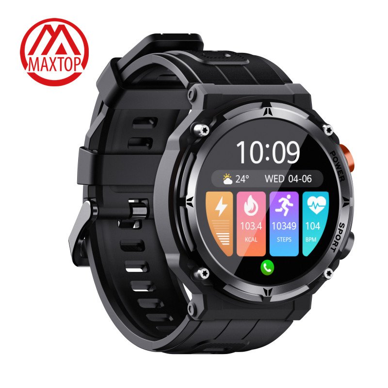 Maxtop Record Steps Smartwatch Electric Smart Wearable Device CE Fitness Smart Watches