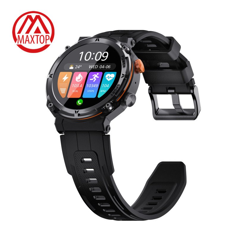 Maxtop Record Steps Smartwatch Electric Smart Wearable Device CE Fitness Smart Watches