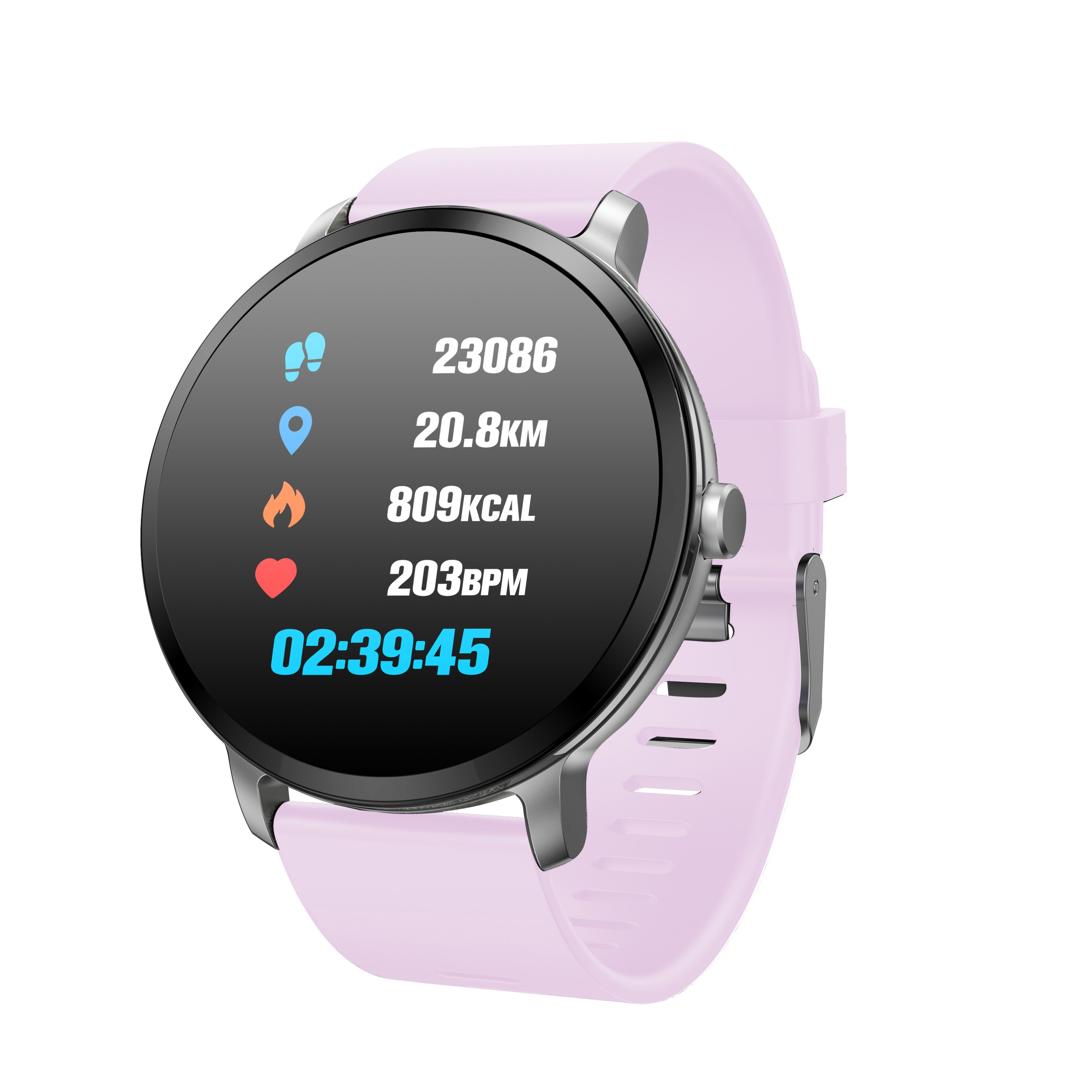 2024 Hot waterproof calorie counter 1.3inch round screen heart rate blood pressure monitor fitness smartwatch v11 smart watch