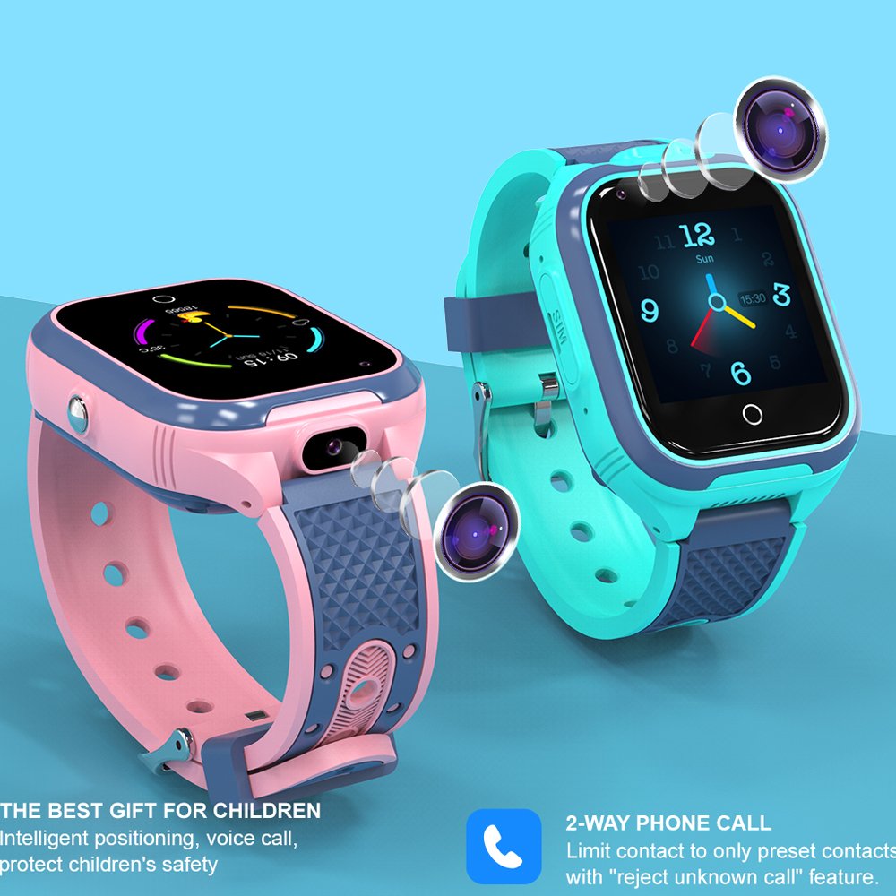 LT21pro 4G video cal lfor kids smart watch Dual-Camera for Video and Photo GPS+LBS+WIFI location SOS 750mah children watch