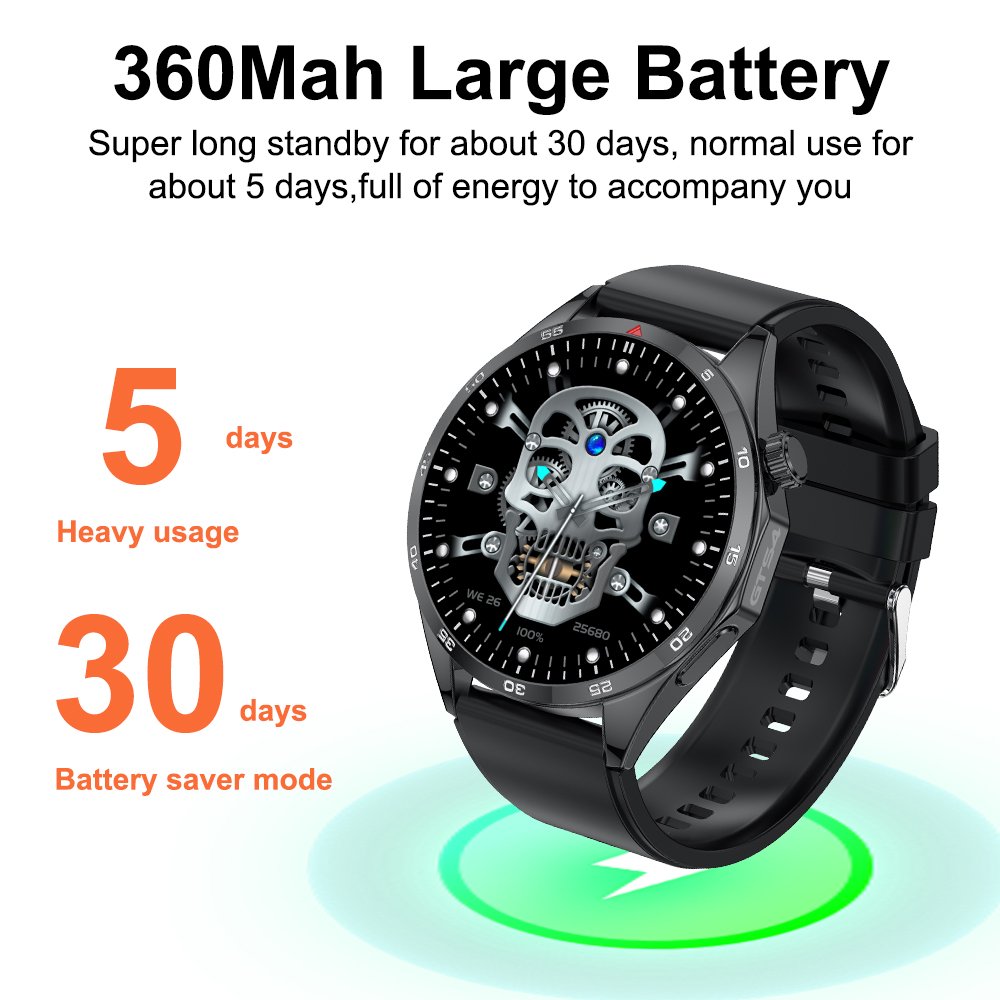 1.51inch Smart Watch GT4 Max 320x240 Screen Resolution Heart Rate Tracke IP 68